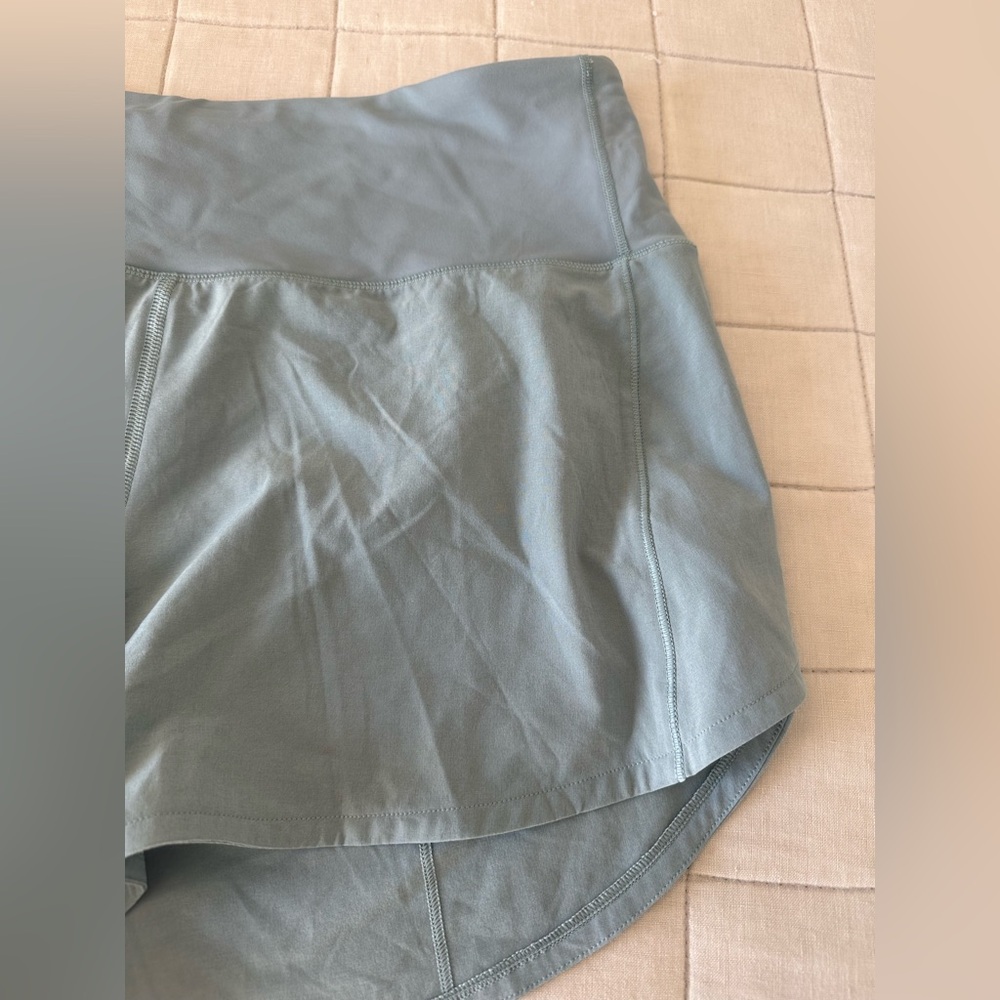 Lululemon Shorts Speed Up High-Rise Short 4" Cyan Blue 8 T (tall) - Picture 7 of 9